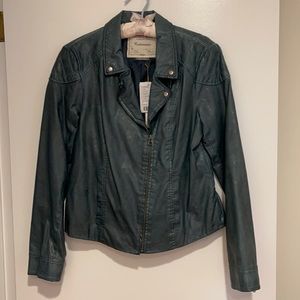 Anthropologie "Cartonnier"  Vegan Leather Jacket.